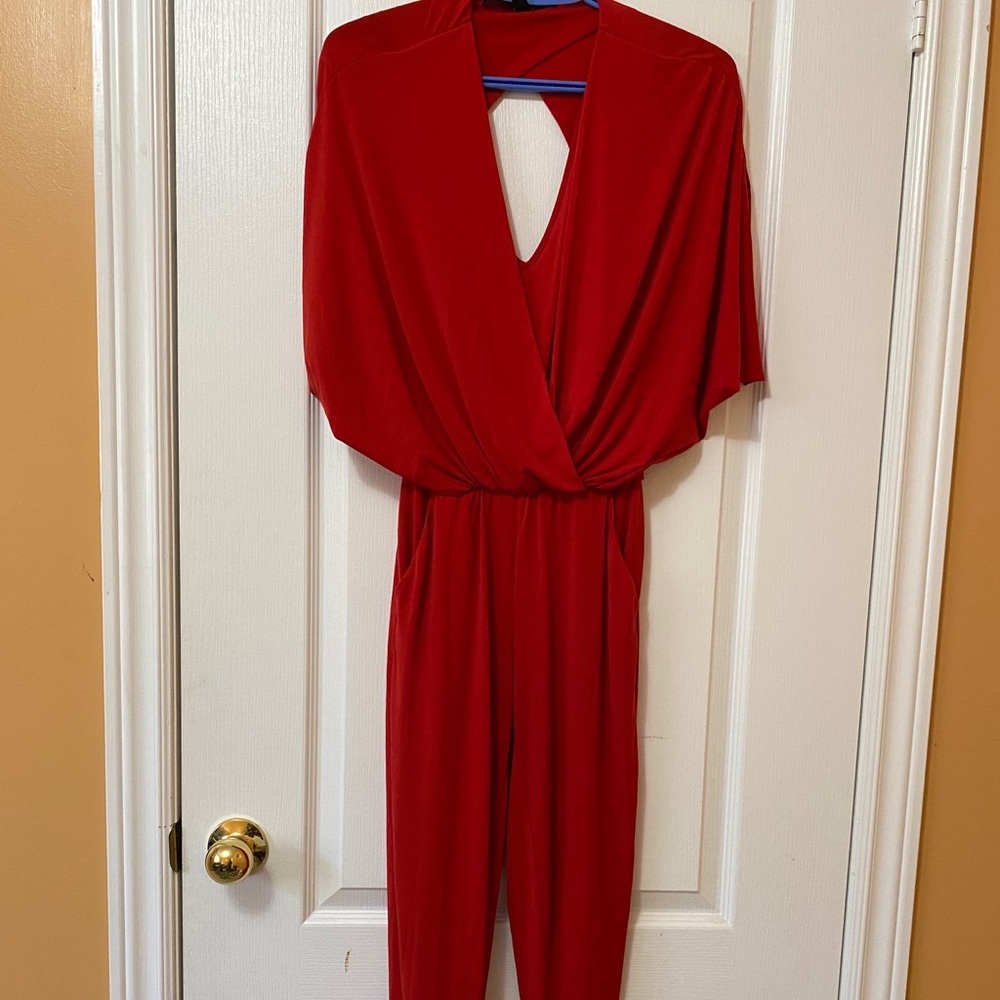 Red Guess Romper - Picture 3 of 4